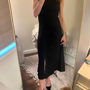 Jonathan Simkhai Black Sleeveless Sheath Dress 🤩